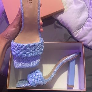 Baby blue heels